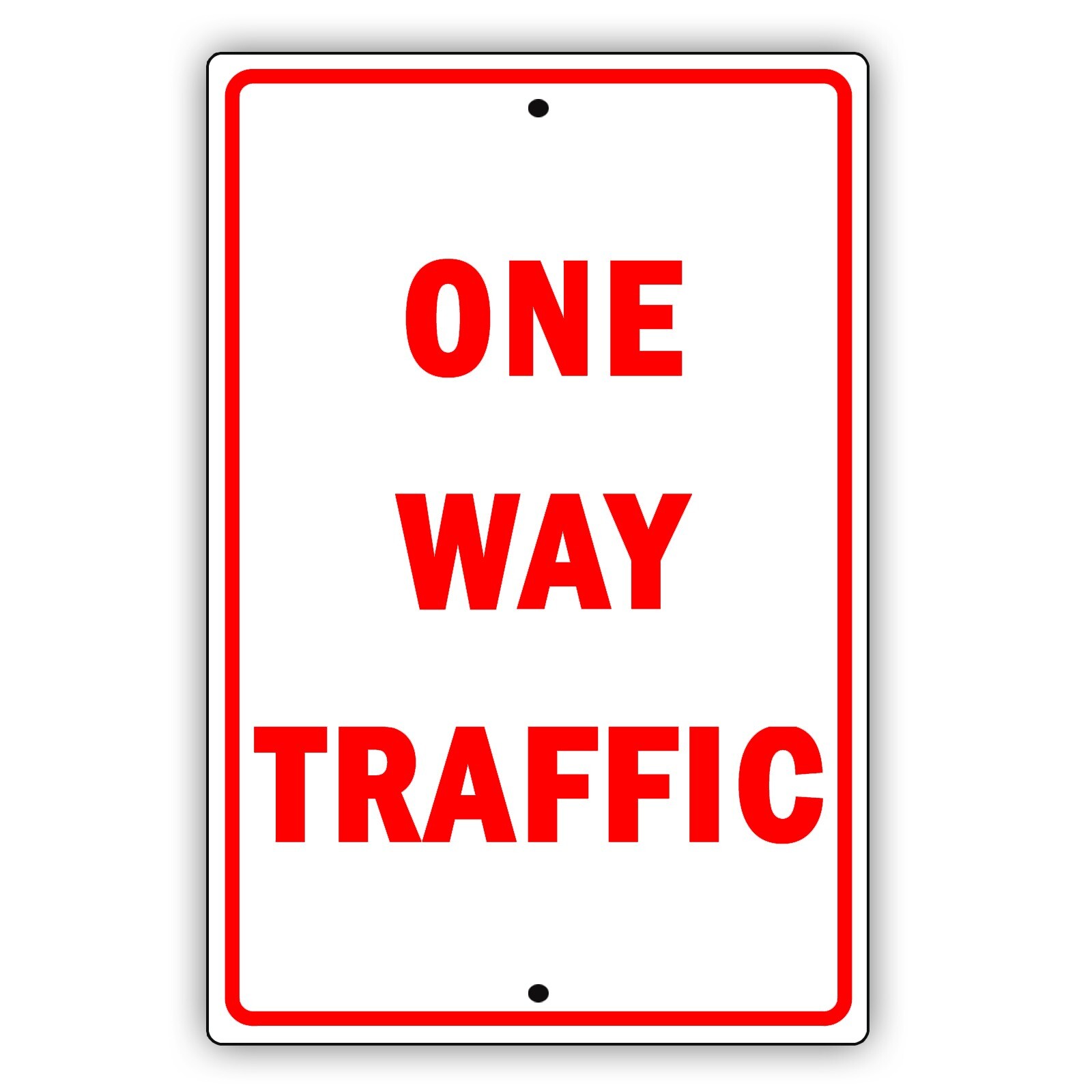 One Way Traffic Do Not Enter Street Road Aluminum Metal 8×12 Sign