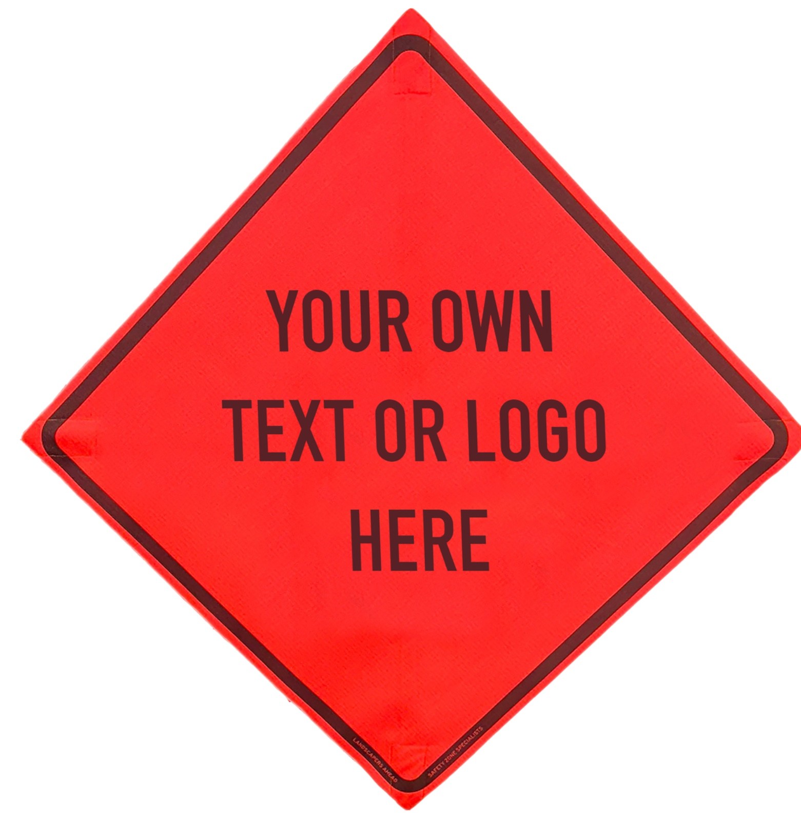 OrangeGear® 48″ x 48″ Custom Mesh Traffic Sign & Cross Ribs