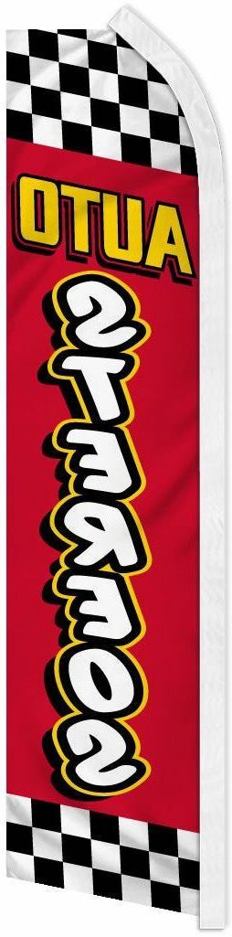 “AUTO STEREOS” advertising super flag swooper banner business sign car radio ck