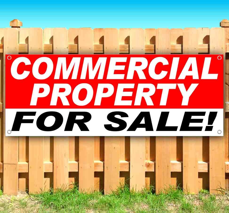 COMMERCIAL PROPERTY FOR SALE Banner Advertising Vinyl Flag Sign Many Sizes