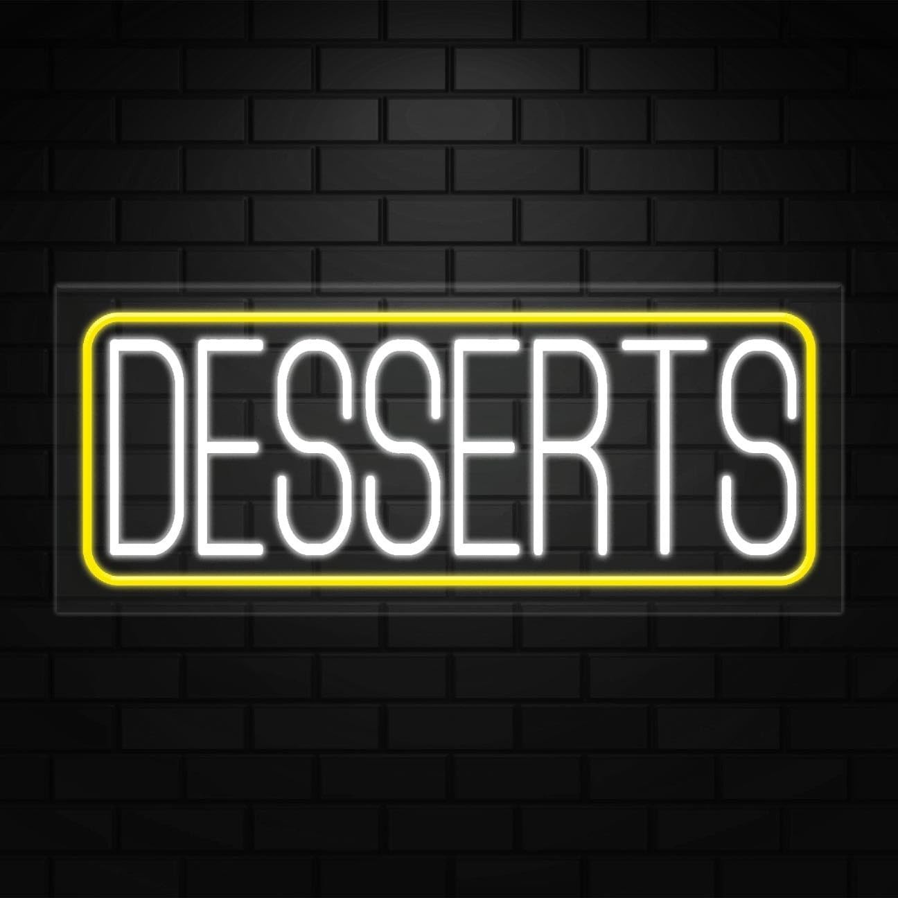Desserts Neon Sign for Retail Displays | LED Flex Neon | 30″W x 12″H x 1″D