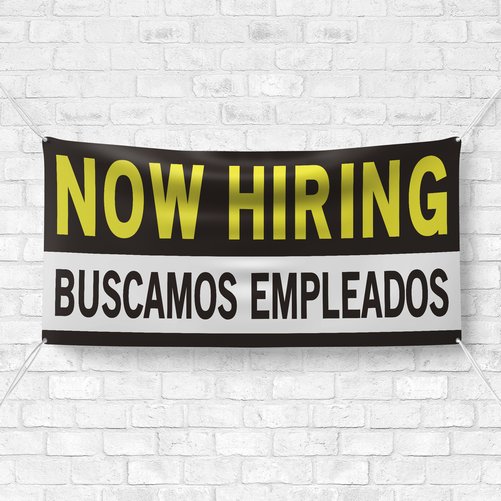 Now Hiring Buscamos Empleados 13 oz Heavy Duty Vinyl Banner Trabajos Disponibles