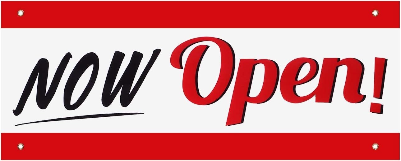 Vibrant Waterproof Polyester Business Entrance Advertisement