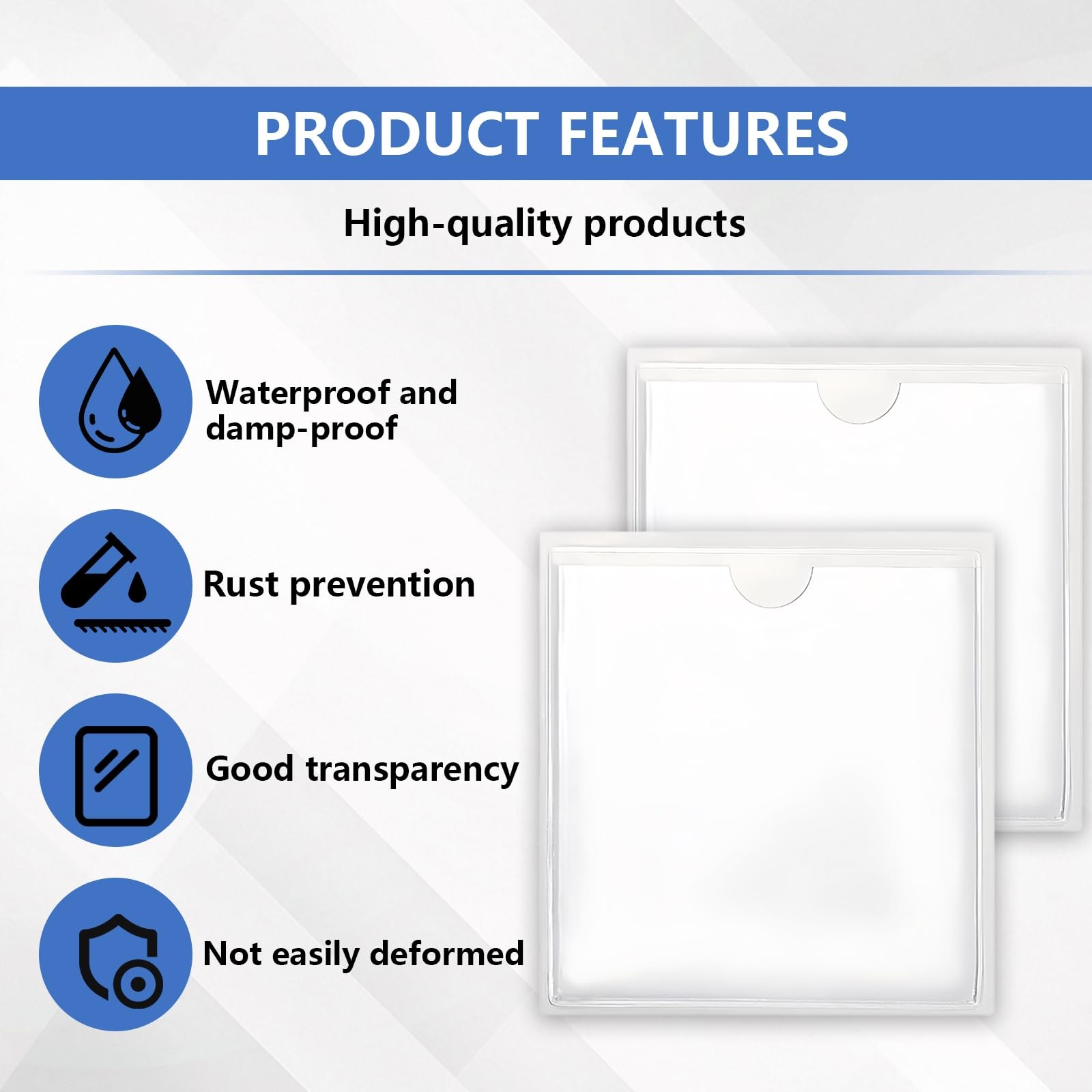 vvag 3Pcs Windshield Sticker Holder, Clear Car Window Pass Permit Holder for…