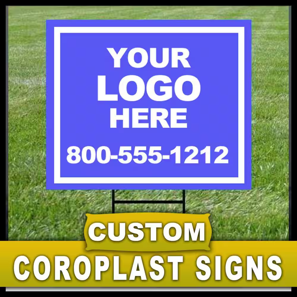 7 In. X 10 In. Custom Coroplast Sign