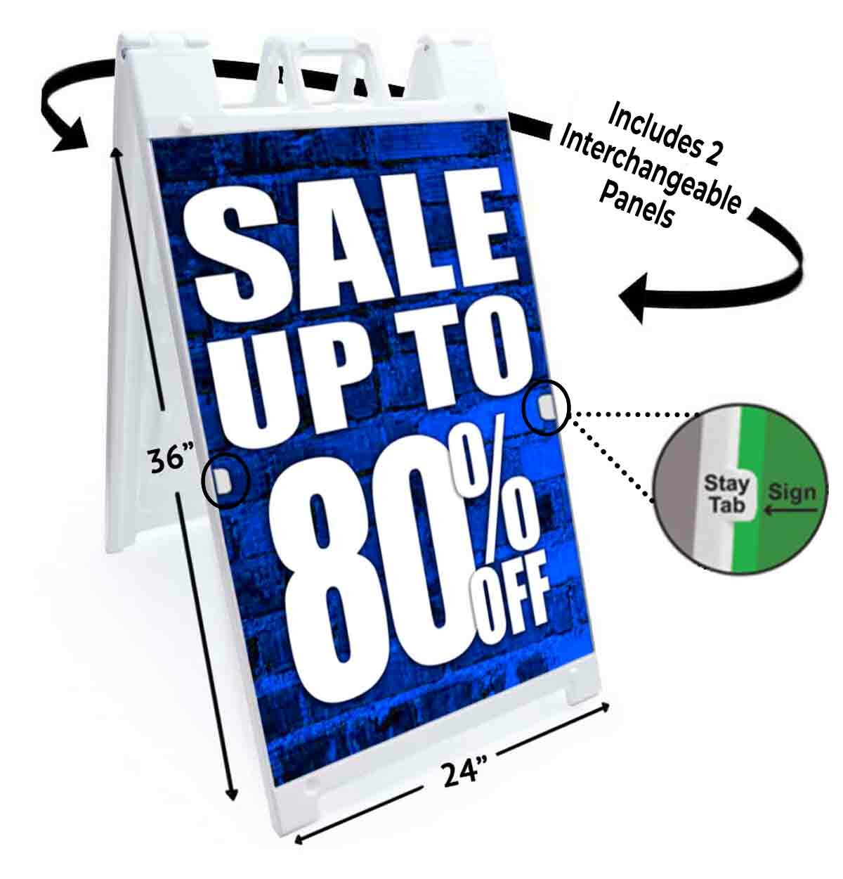 Sale Up To 80% Off Signicade 24×36 A Frame Sidewalk Sign Double Sided