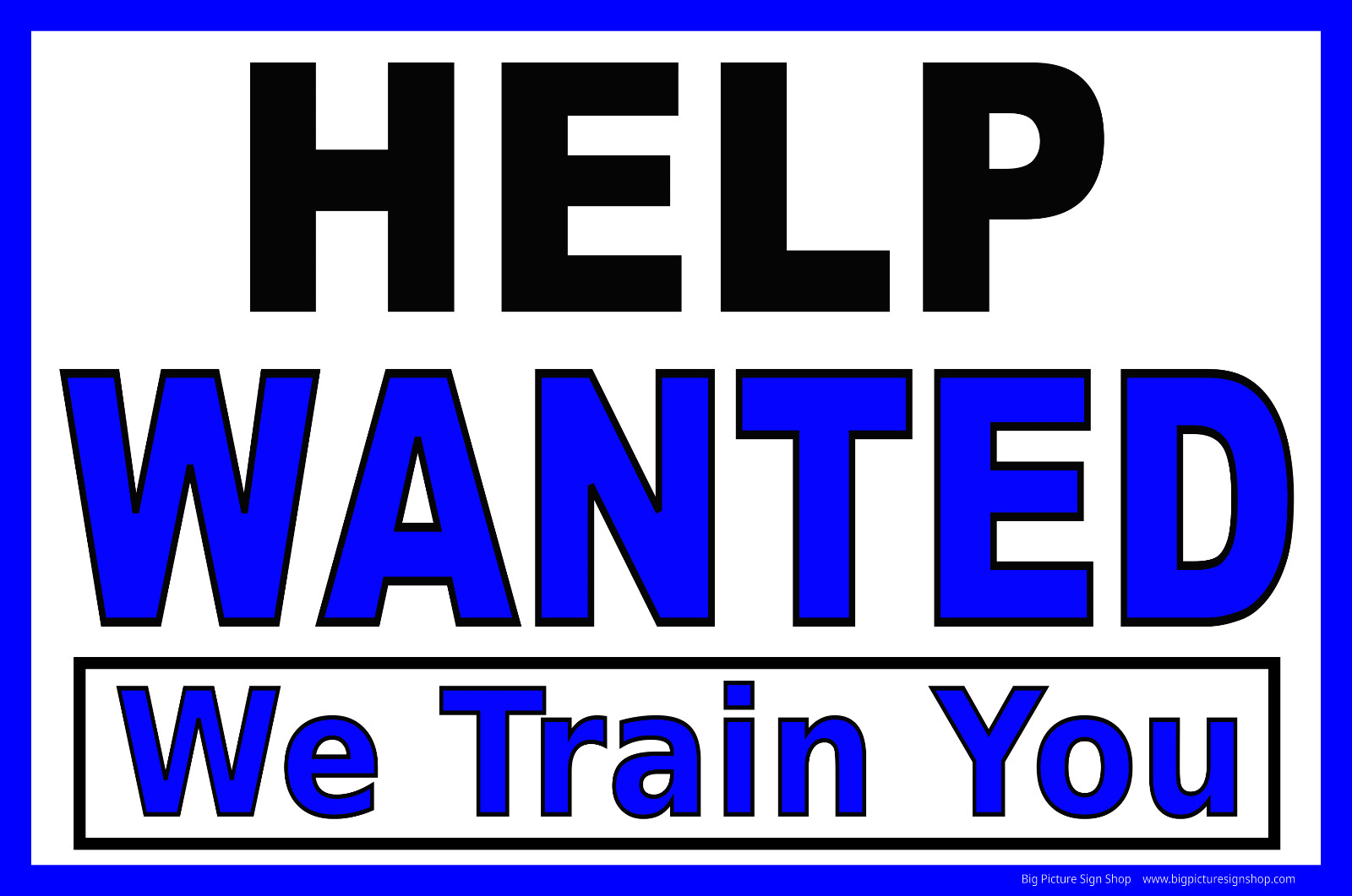 HELP WANTED ‘CUSTOMIZE’ – CHOICES -LARGE – Banner – Vinyl – FAST SHIP -USA MADE