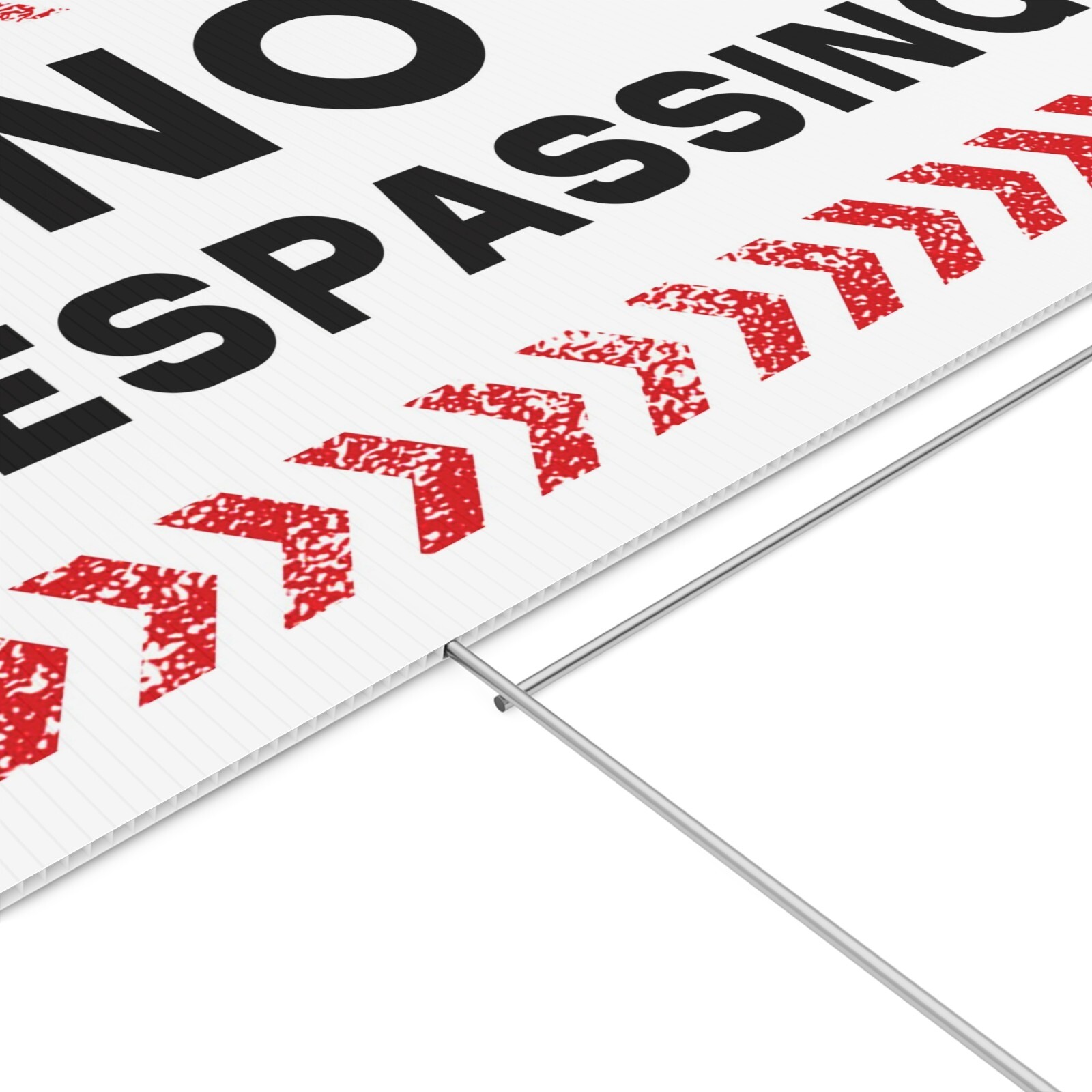 No Trespassing Yard Signs with H-Stakes, Protect Your Home, Safety and Privacy