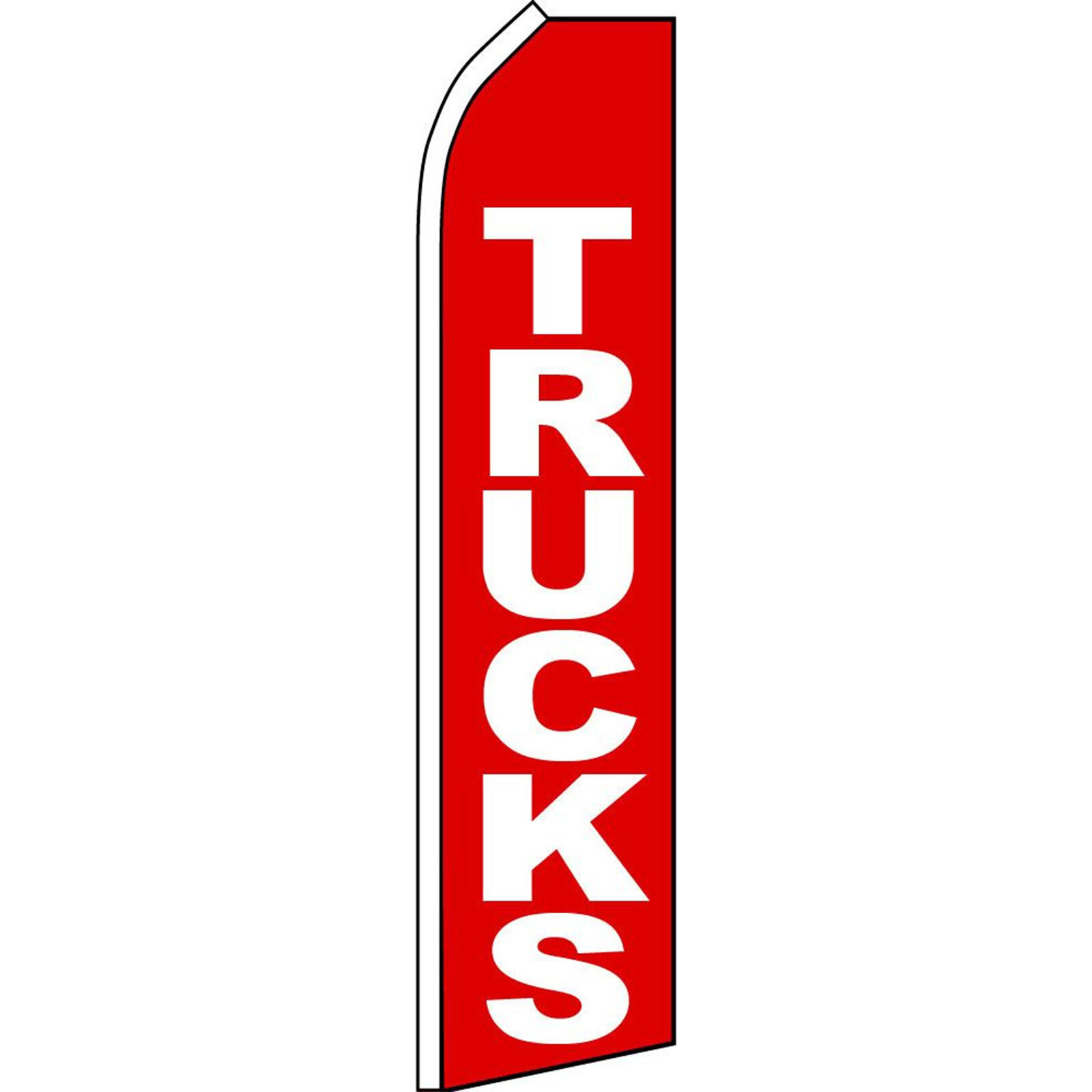Trucks 2 1/2 ft X 11 1/2 ft Polyester Swooper Flag