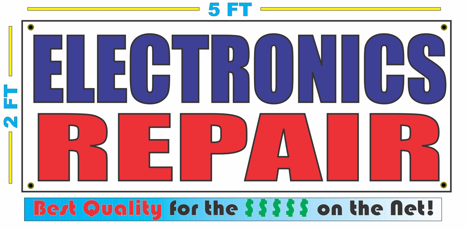 ELECTRONICS REPAIR Banner Sign NEW 2×5