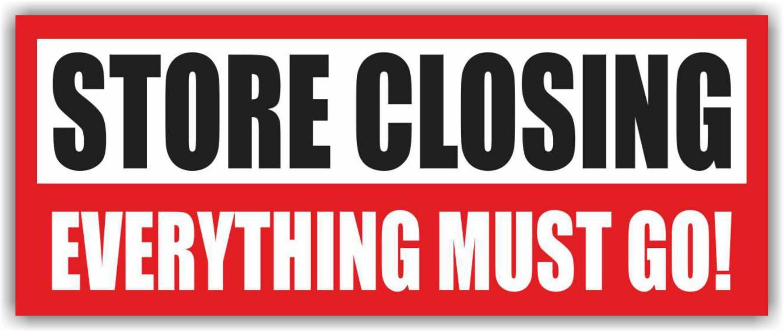 STORE CLOSING EVERYTHING MUST GO Advertising Banner Vinyl Mesh Sign Sale shop