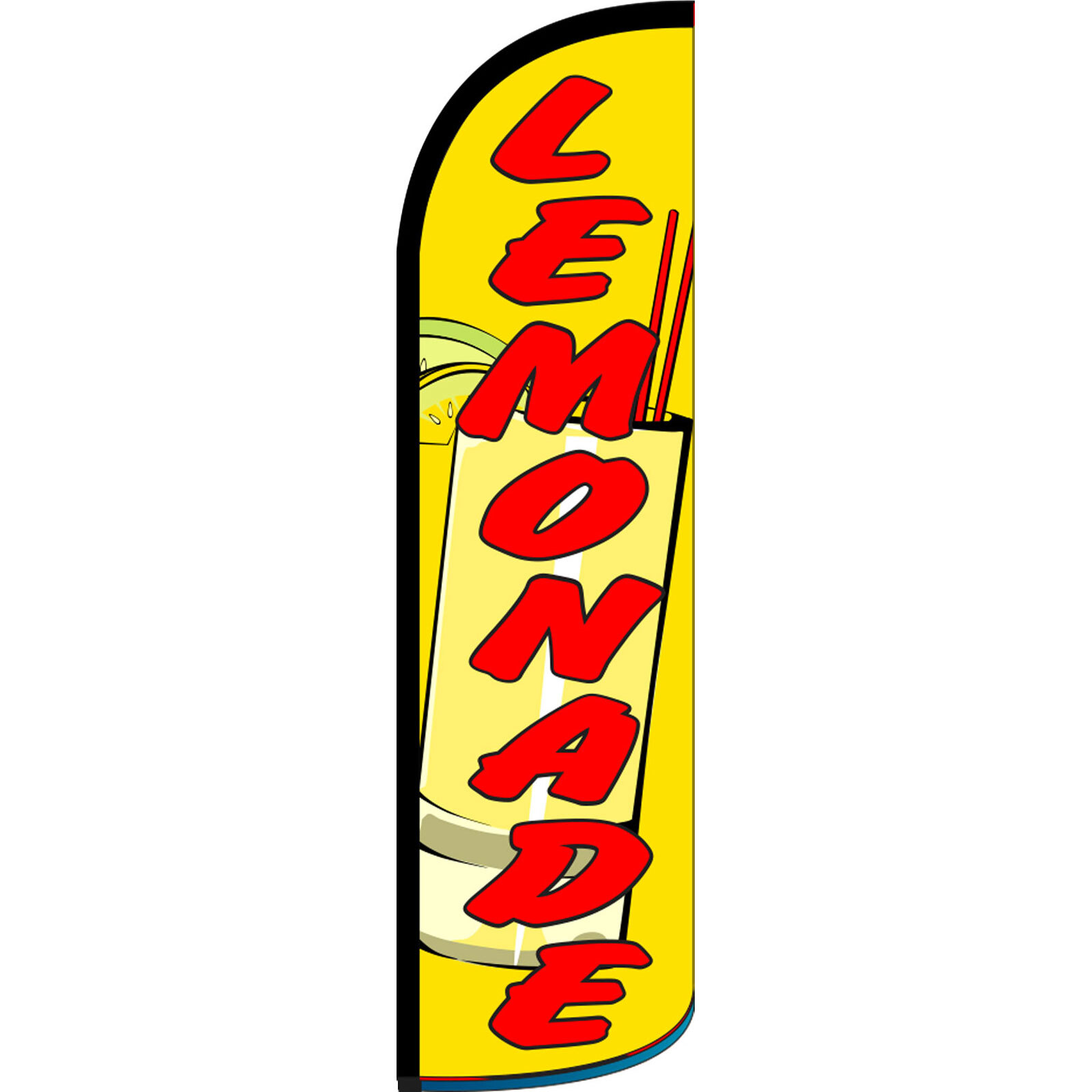 Lemonade Yellow 3 ft X 11 1/2 ft Windless Swooper Flag (Flag Only)
