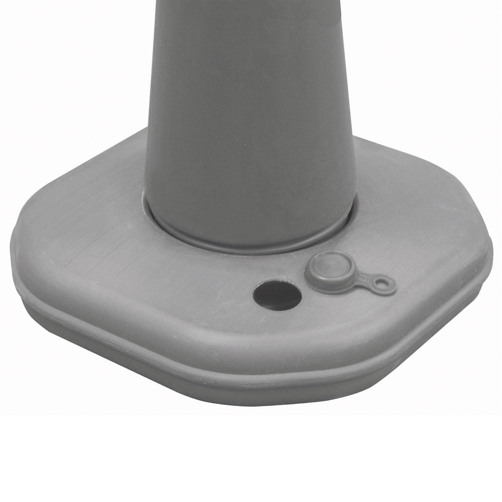 Free Standing Double Sided Gray Plastic Waterbase Pyramid Outdoor Sidewalk Sign