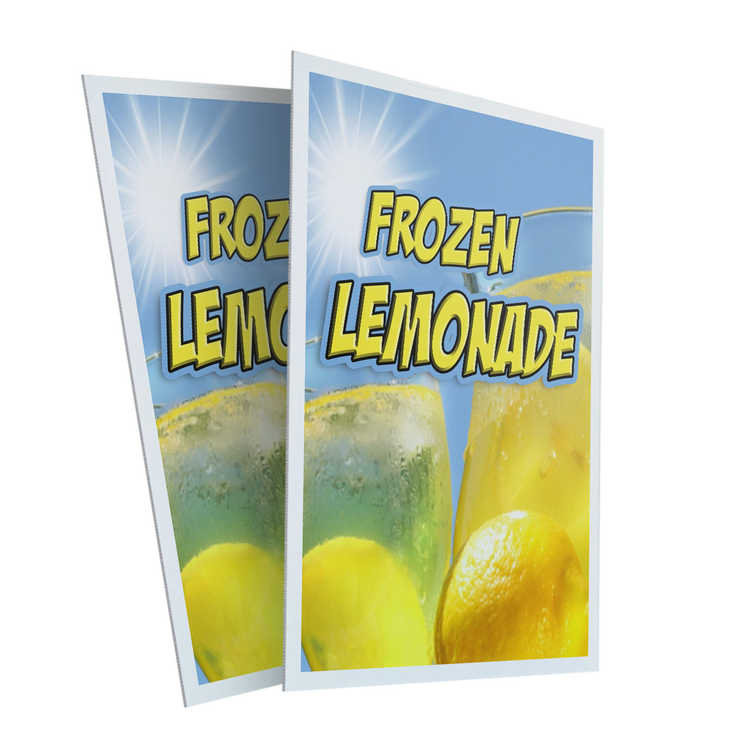 A-frame Sidewalk Frozen Lemonade 24″ x 36″ Double Sided A-Frame Sidewalk Sign