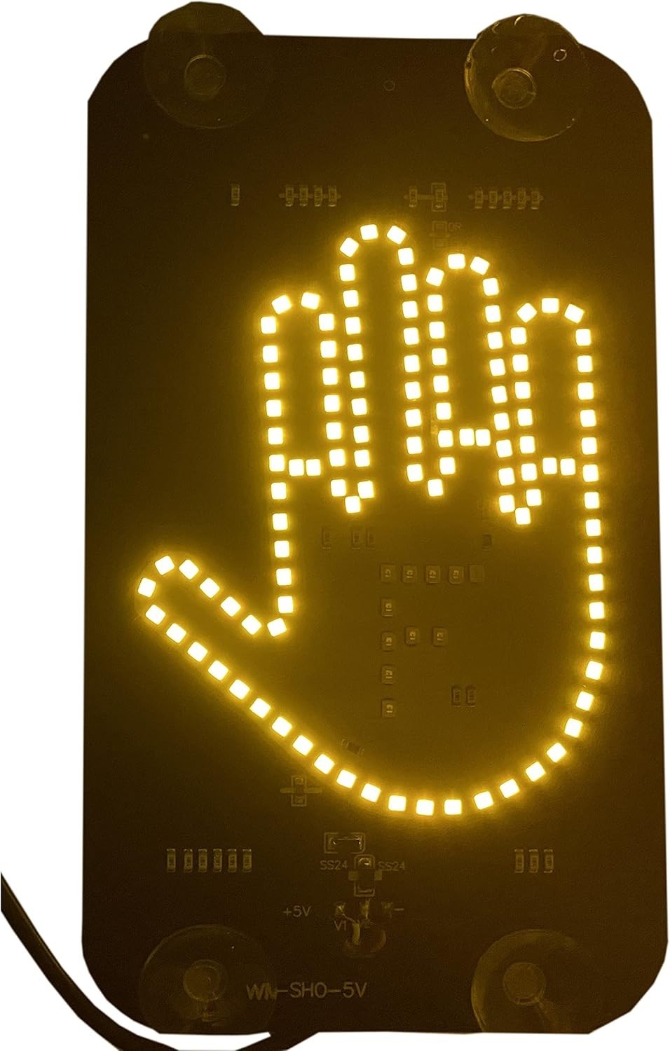 LED Middle Finger Sign for Car, Truck, Thank You Lights, Thumb Up Down Light, Co