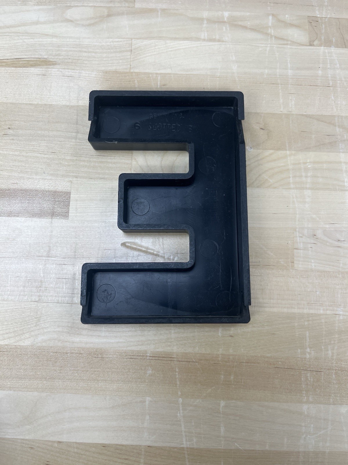 Wagner Sign Group Inc. 6″ Slotted Black Plastic Exterior Sign Letters