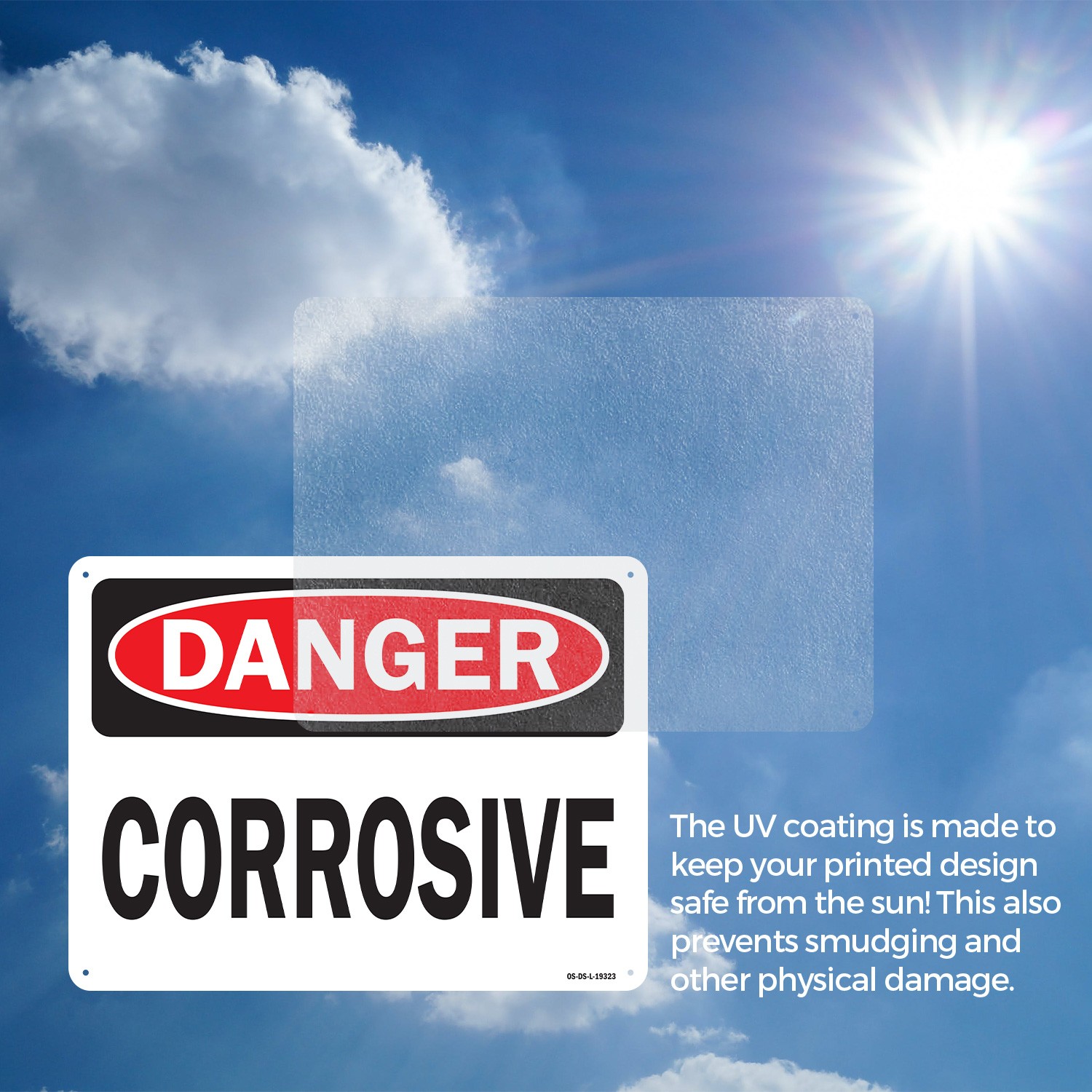 Corrosive OSHA Danger Sign Metal, Plastic, Or Decal – 5 or 10 Pack