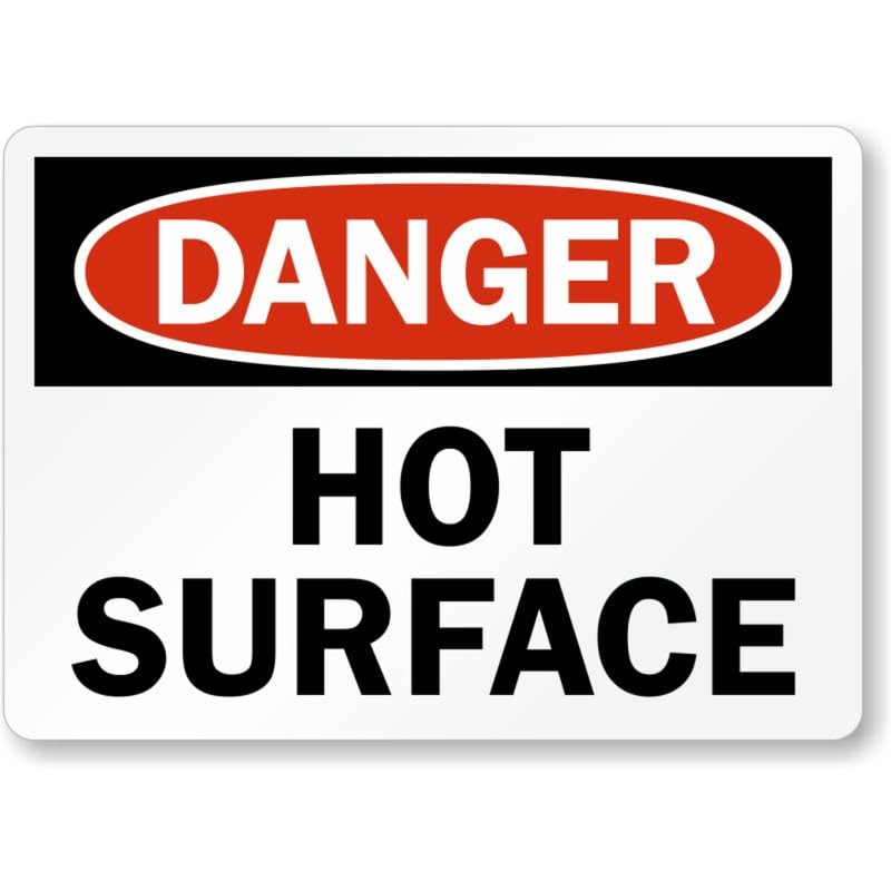 Hot Surface Osha Danger Aluminum Weatherproof Sign b01951