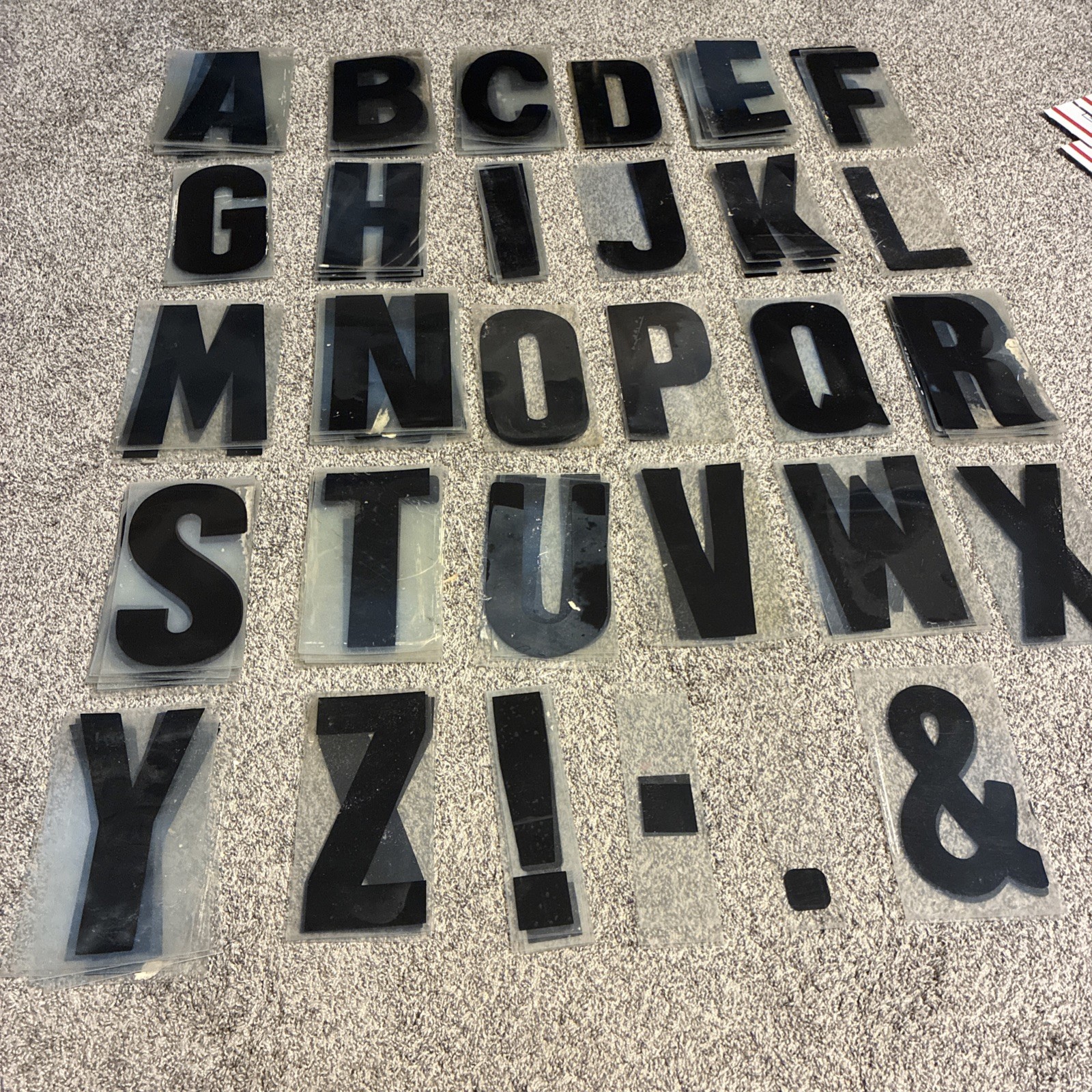 260 Vintage Plastic Marquee Changeable Outdoor Sign 9” Letters And Numbers