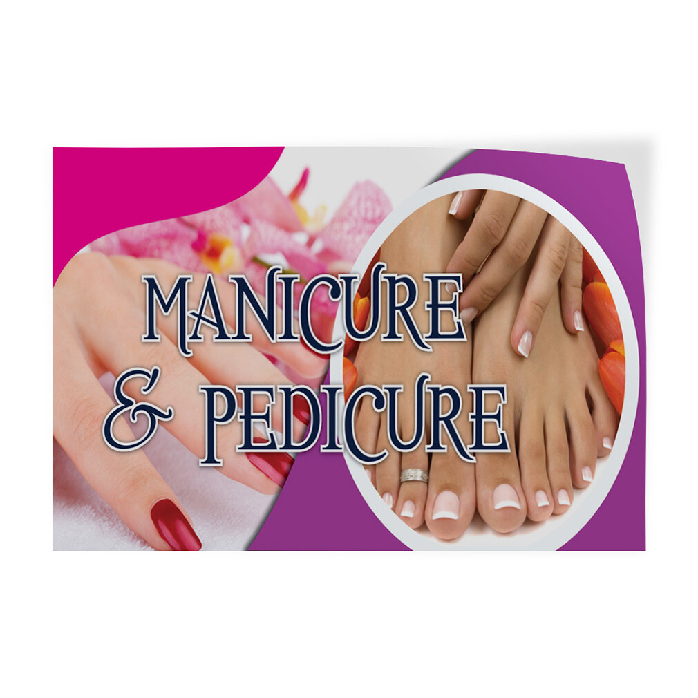 Decal Stickers Manicure & Pedicure Advertising Printing Vinyl Store Sign Label