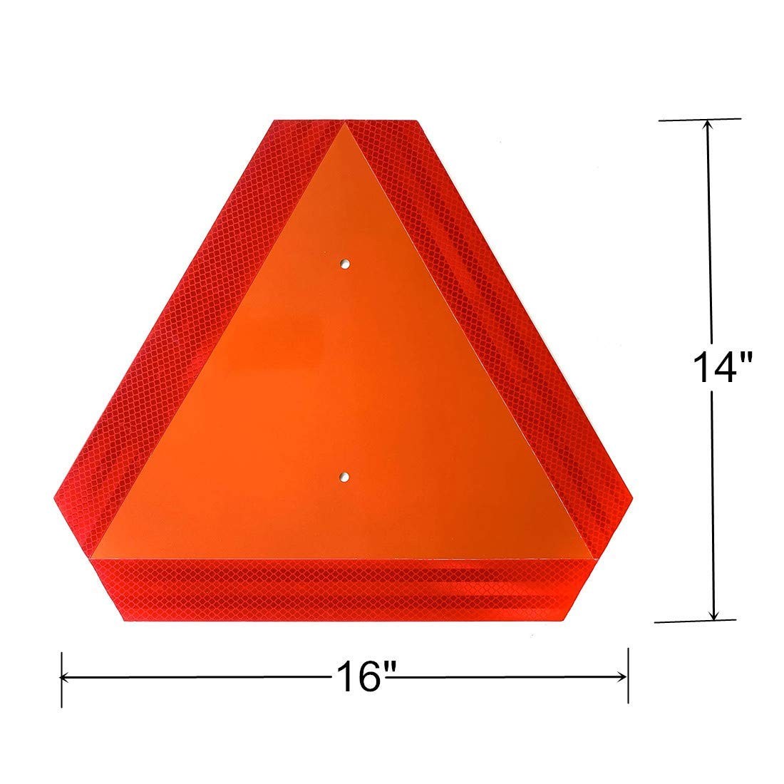 Slow Moving Vehicle Triangle Sign, Plastic Farm Triangle Safety Sign, SMV Sign