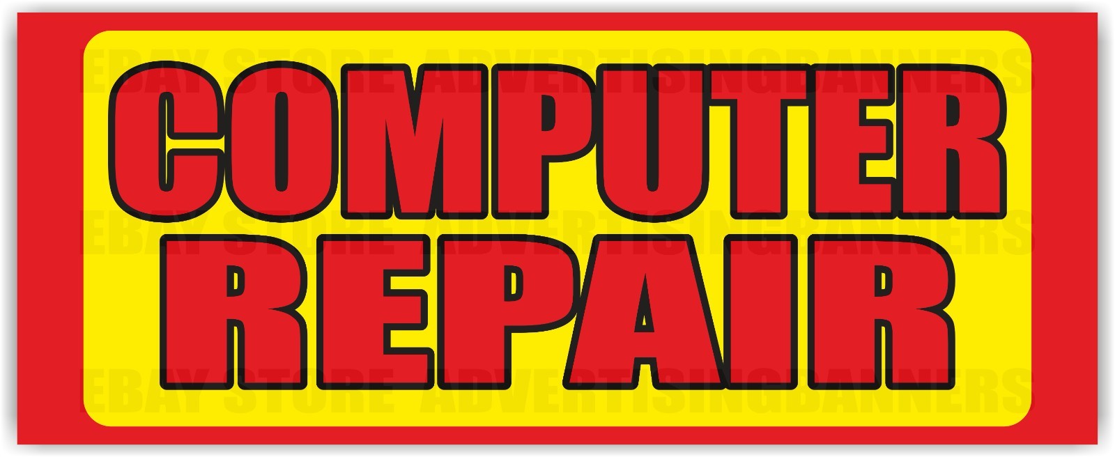 COMPUTER REPAIR Advertising Banner Vinyl Mesh Sign Electronics Service Fix