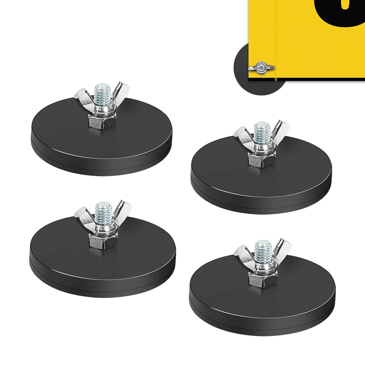 4 Pack Heavy Duty Magnetic Flag Holder for Truck Trailer Wire Loop Flags