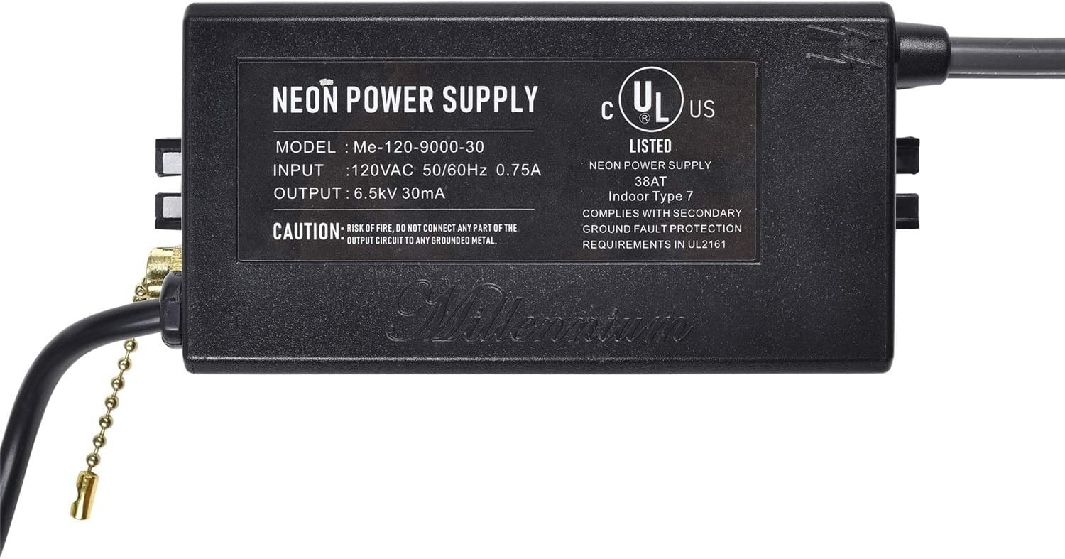 6.5KV Neon Sign Transformer 120V AC 50/60Hz Power Supply for Neon Lights
