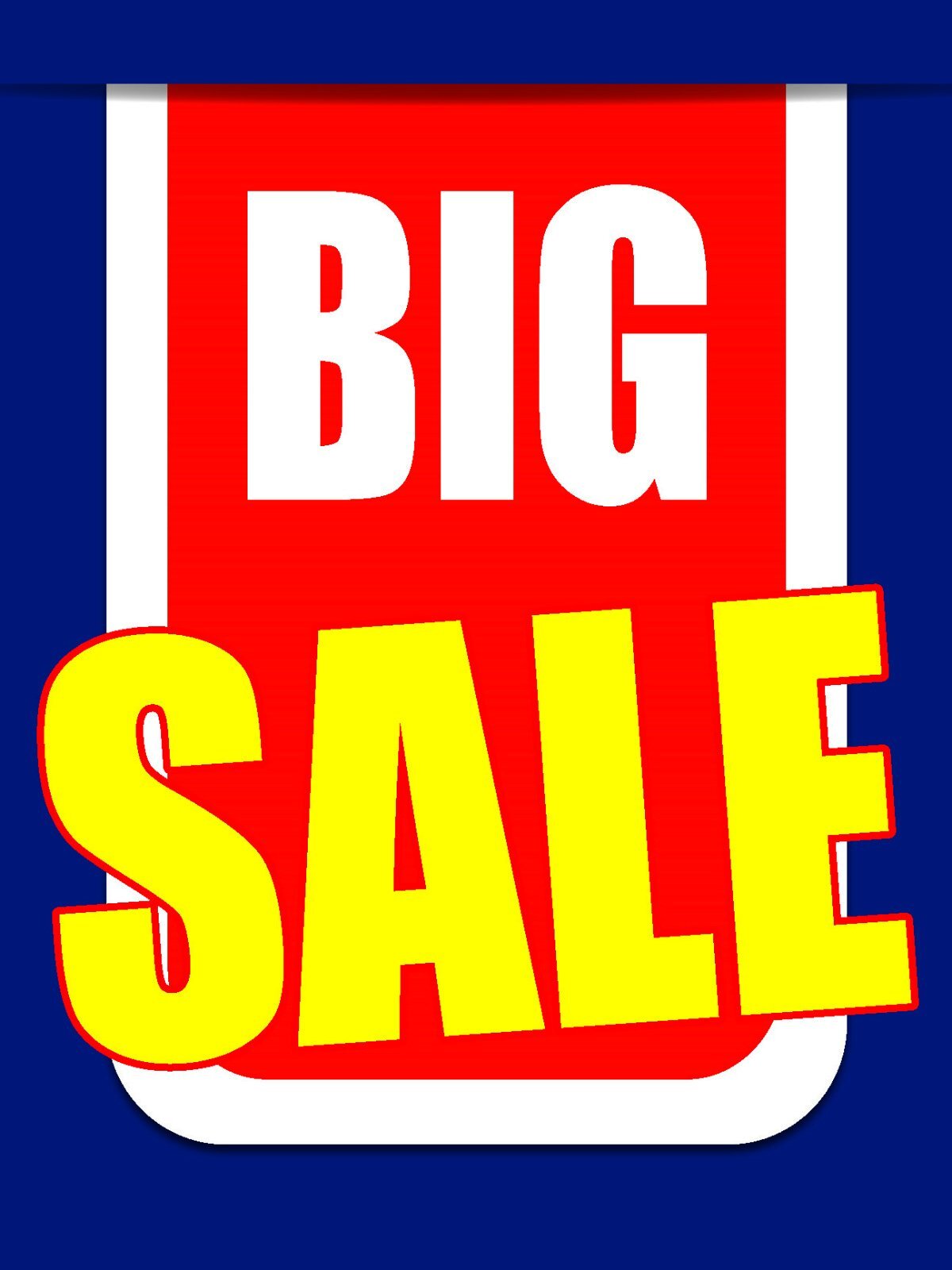 Big Sale Business | Retail Window Display Sign | 18″W x 24″H