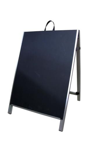 36″ Aluminum Double Sided A-Frame Sidewalk Sign – Chalkboard