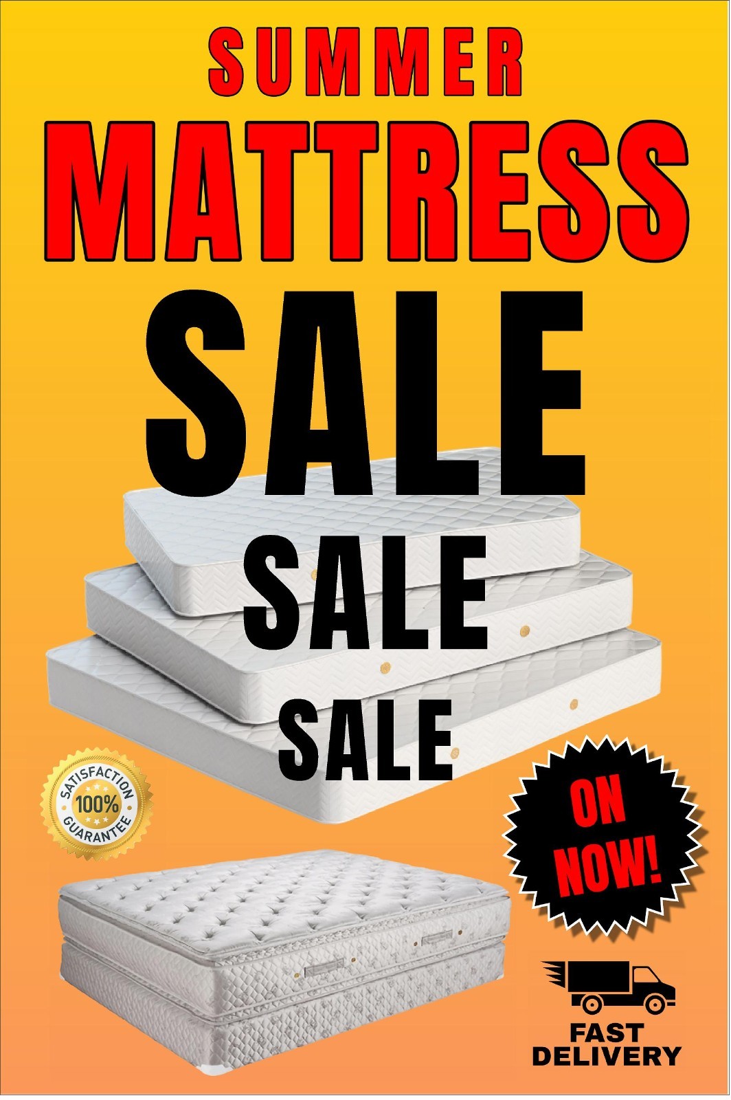 12 Printed Advertising poster signs 24″x36″ each Your Ai Design Bulk printing