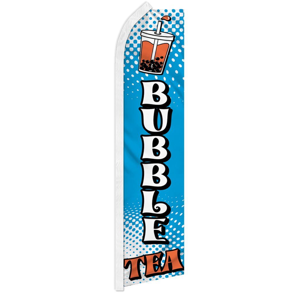 BUBBLE TEA advertising super flag polyester banner sign *POLE NOT INCLUDED*