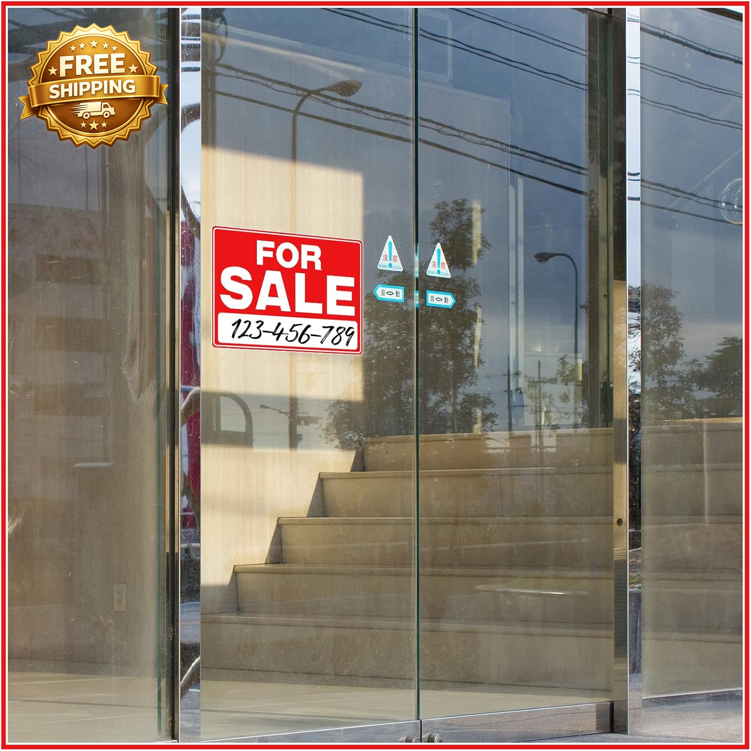 25 Pcs for Sale Signs for Car 9 X 12 Inches Auto Sales Signs Vehicle Houses Sale