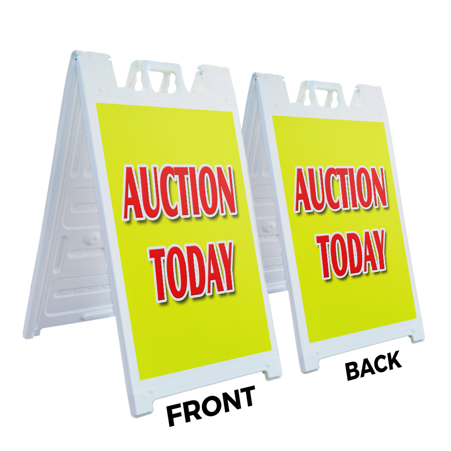 A-frame Sidewalk Auction Today 24″ x 36″ Double Sided A-Frame Sidewalk Sign
