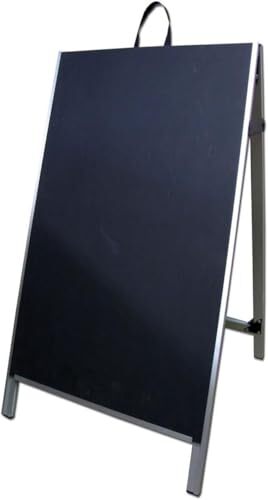48″ Aluminum Double Sided A-Frame Sidewalk Sign – Chalkboard