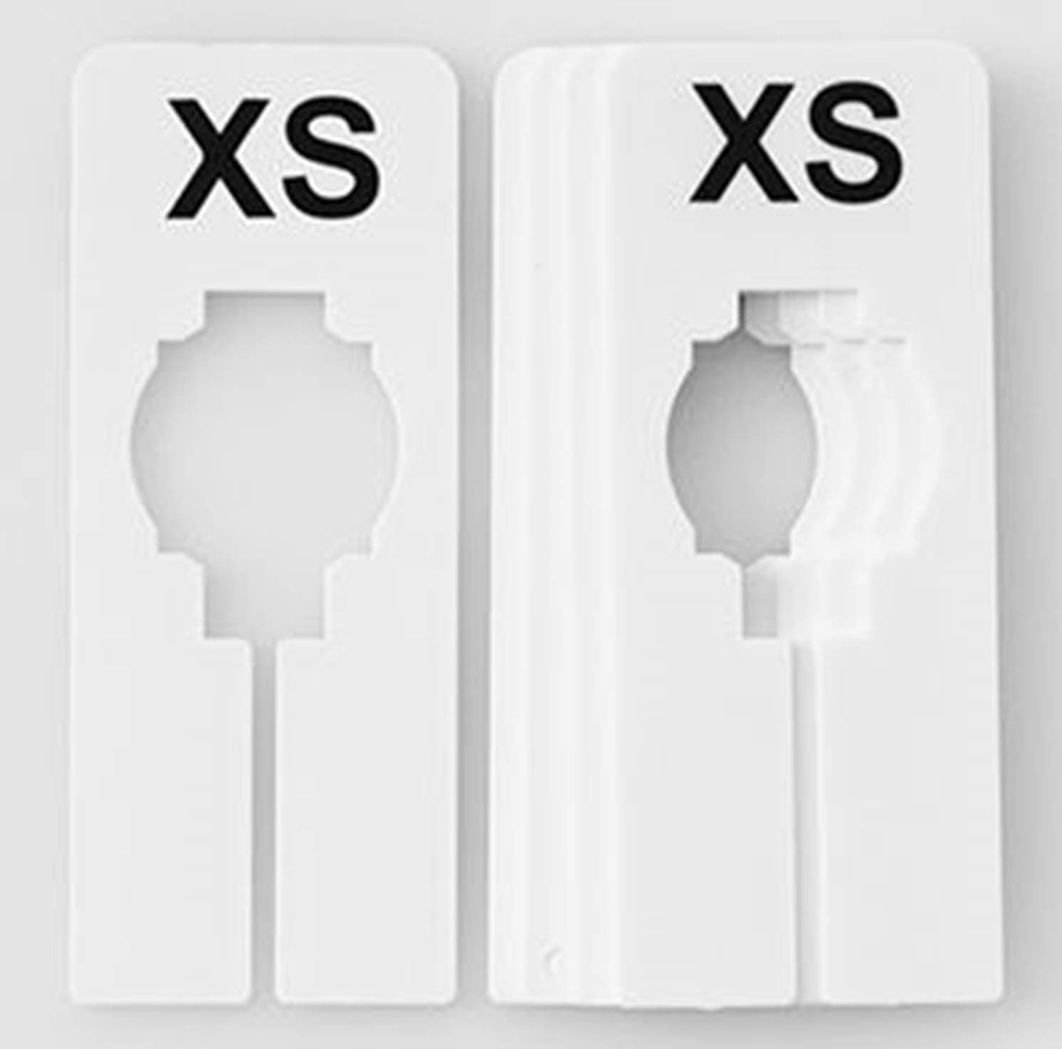 NAHANCO QSDWBKIT3, White Rectangular Clothing Size Dividers with Black Print …