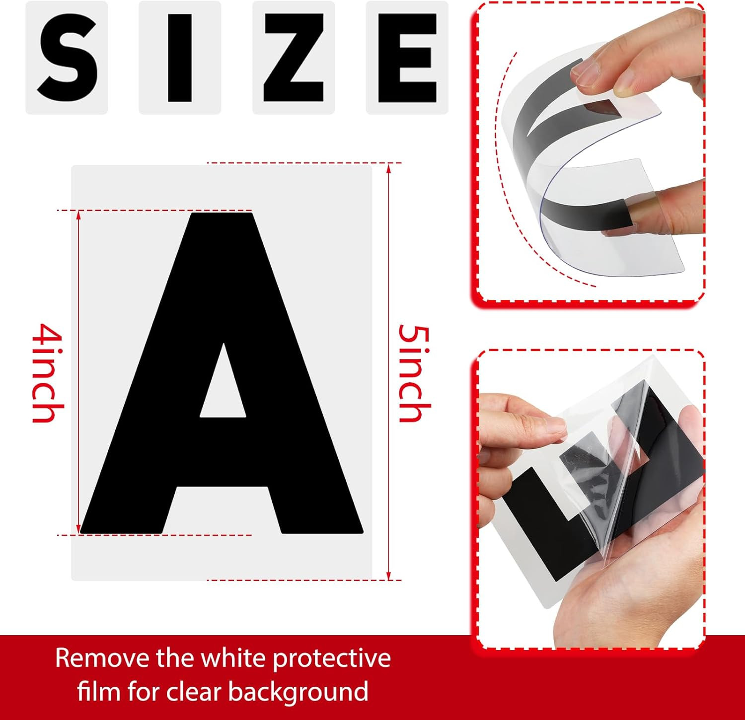 300 Pcs Sign Letter Printed on Marquee Flexible Outdoor Black Portable Sign Boar