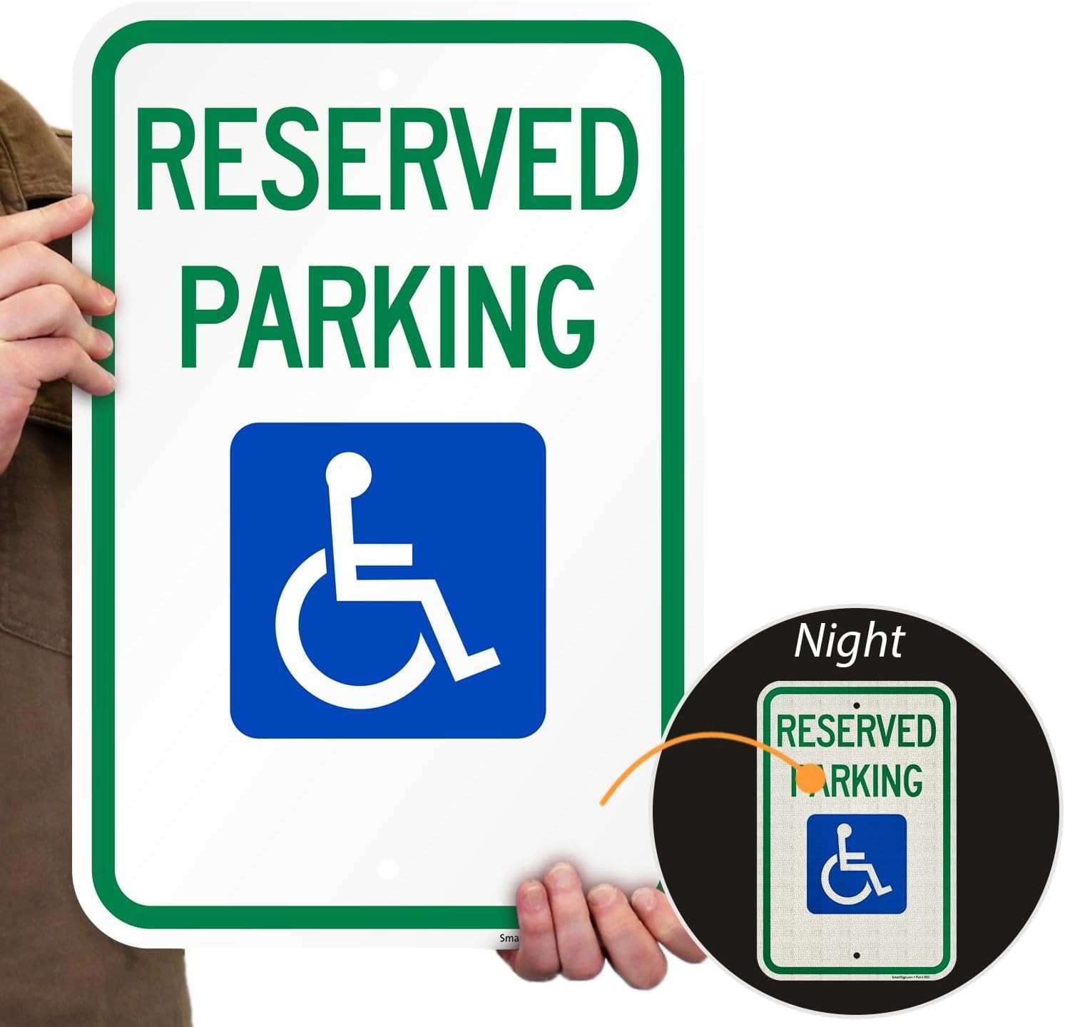 UV Resistant Reserved Parking Sign – 18×12 Inch, Set of 2