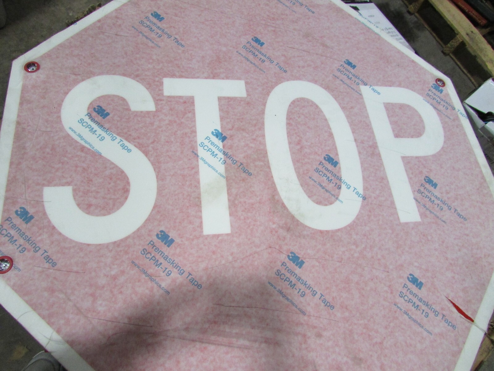 NEW!! Stop Sign: 30inx30in Nominal Sign Size,Aluminum,0.08 in Thick,392294-0001