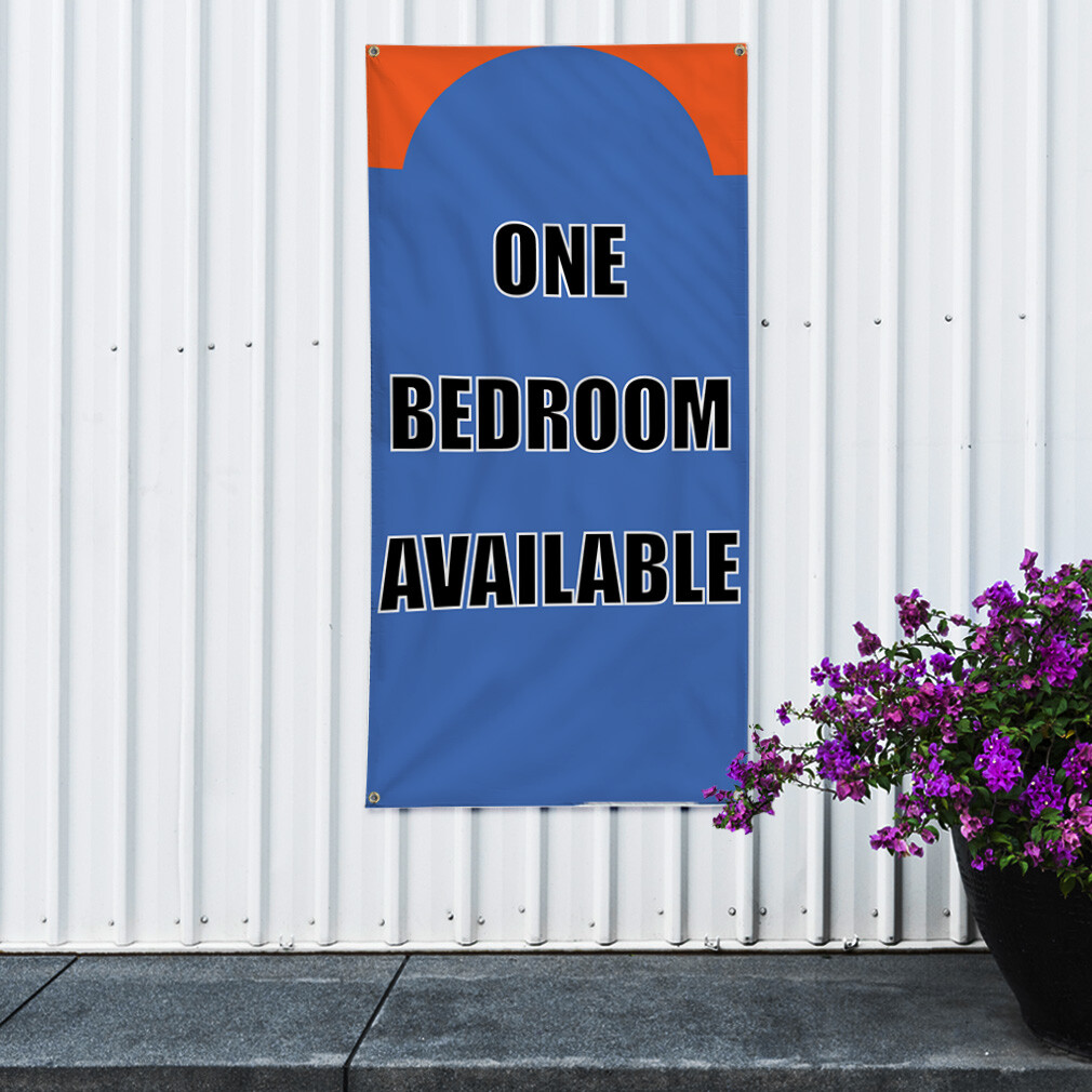 Vertical Vinyl Banner Multiple Sizes 1 Bedroom Available Business Outdoor