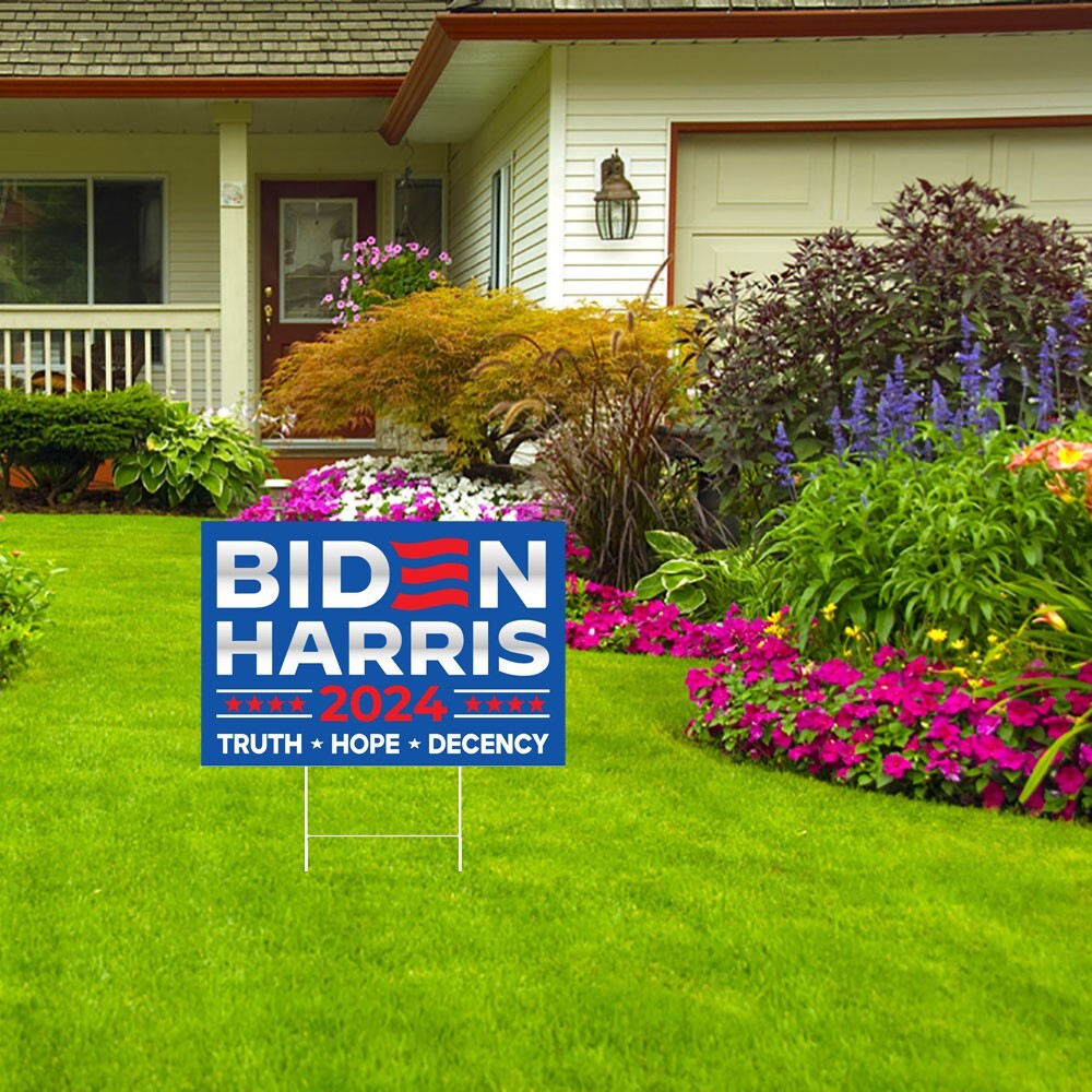 JOE BIDEN HARRIS 2024 12″x18″ YARD SIGN WITH STAKE CAMPAIGN