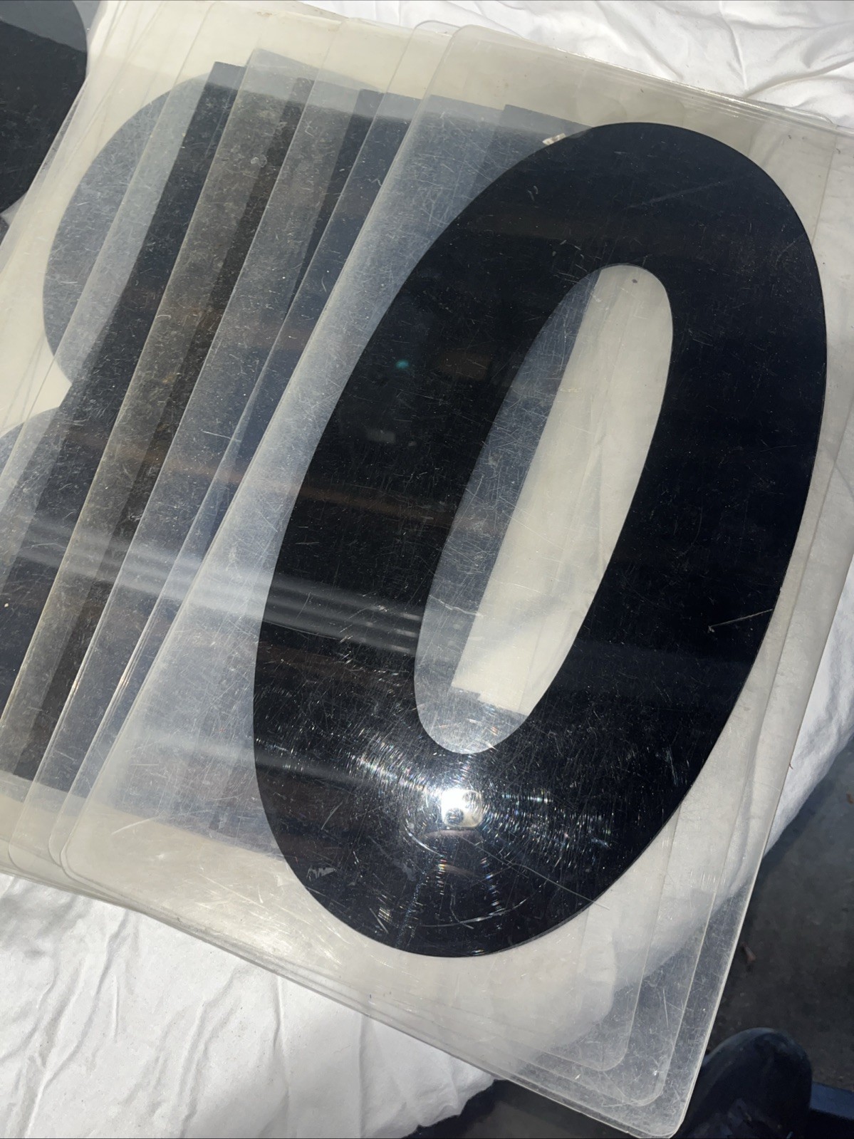 18″ Plastic Outdoor Readerboard Marquee Sign Letters 28 Used