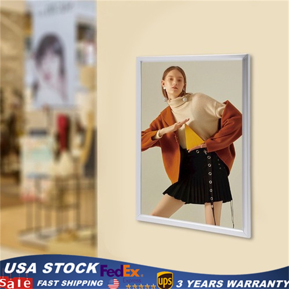 24″x36″ LED Backlit Poster Frame Art Picture Light Box Advertising Display Frame
