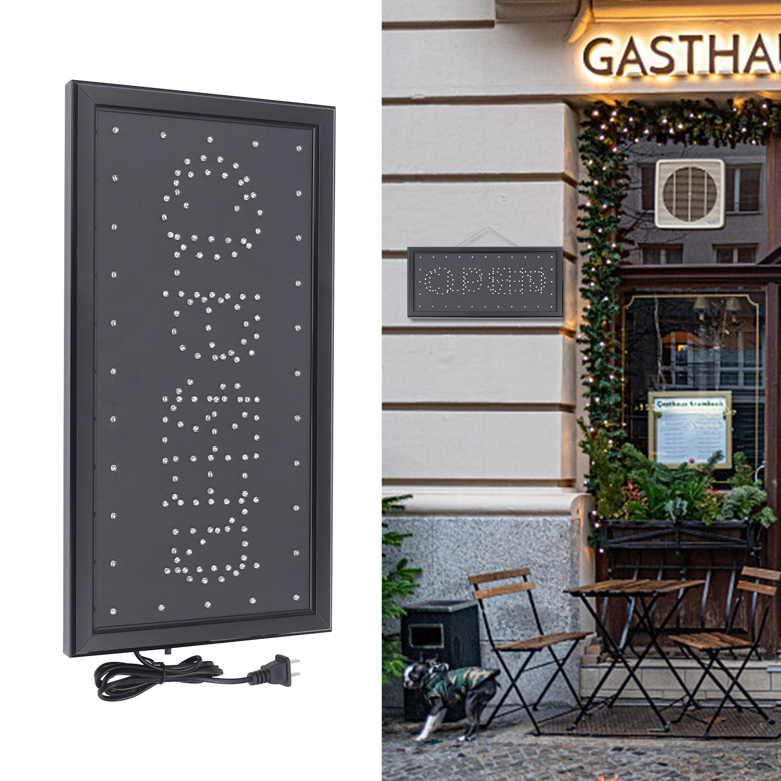 Neon Open Closed Sign Neon Light Led 2in1 Open Closed Sign Ad Sign Outdoor