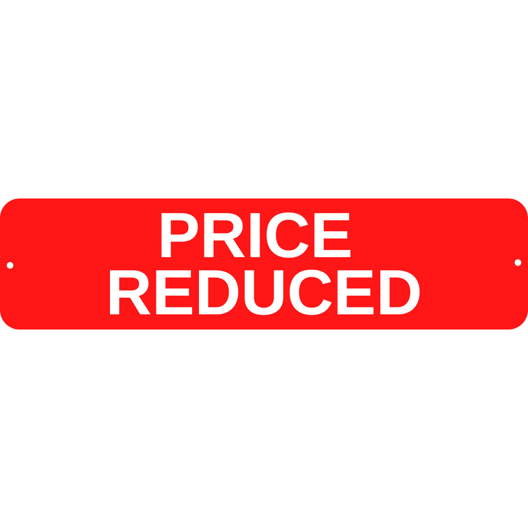 Real Estate Sign Riders 6X24 Weather & Fade Proof Sign Riders Aluminum