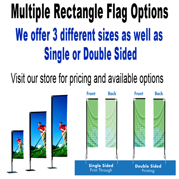 Flag – Custom Rectangle – LRG 17 ft – Single Sided