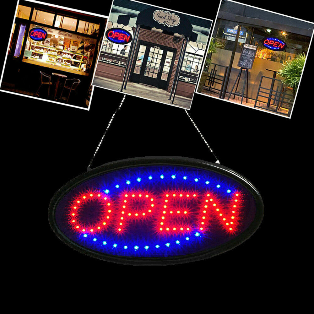 LED Store OPEN Business Sign Ultra Bright Neon Light Animated Motion with ON/OFF