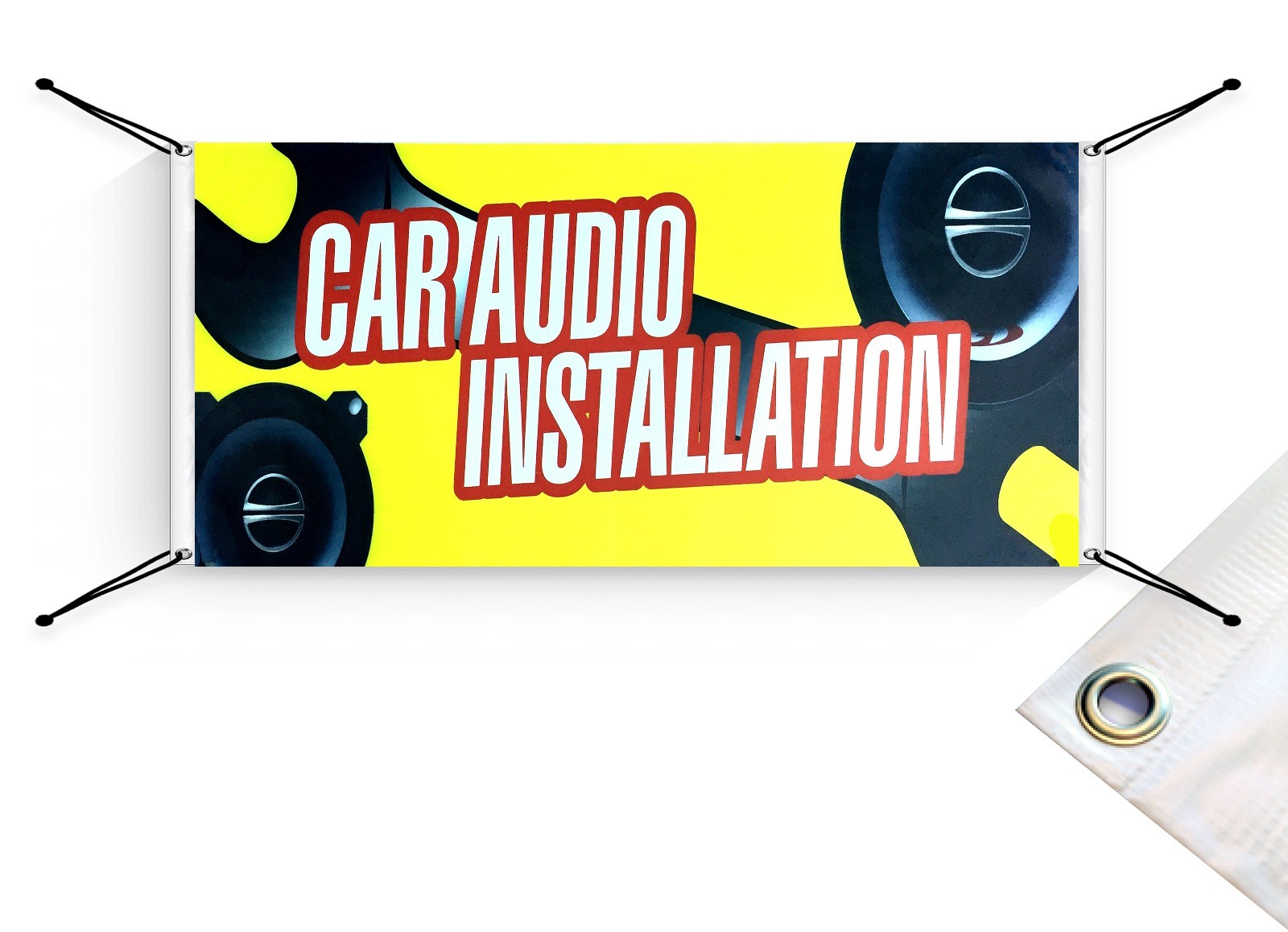 Car Audio Installation Business Advertising Banners Signs Flags 18×48 & 24×72 in