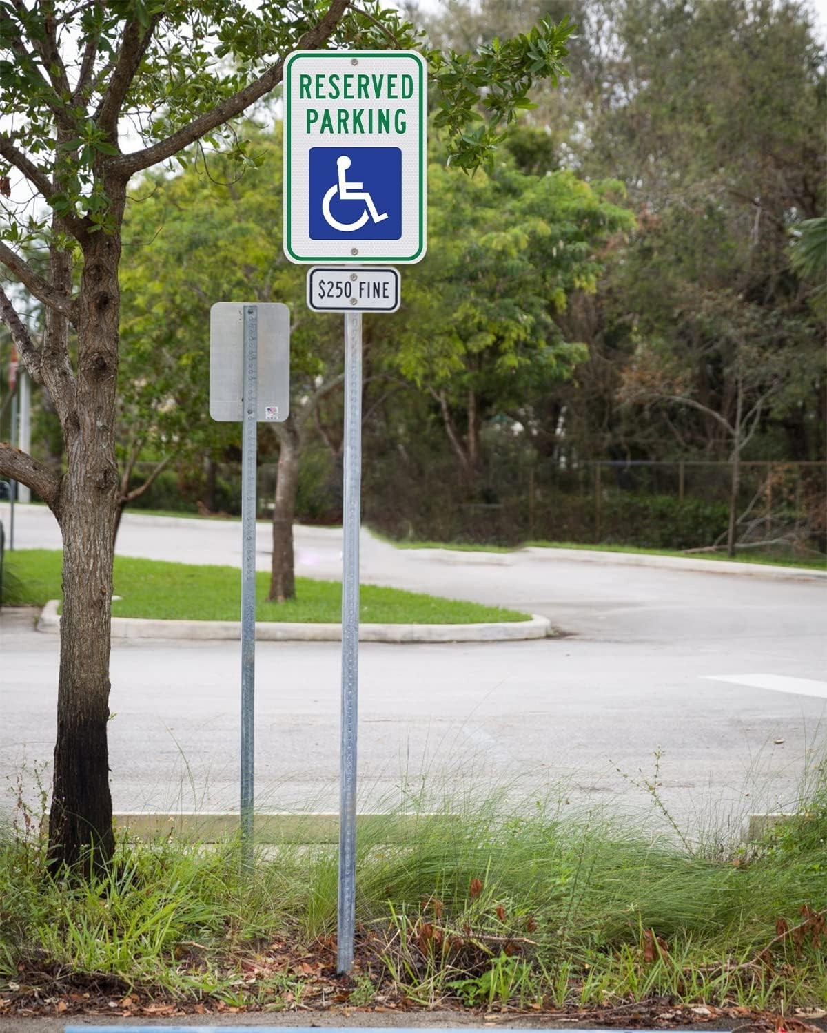 Weatherproof 18×12 Reflective Handicap Parking Sign with Easy Installation