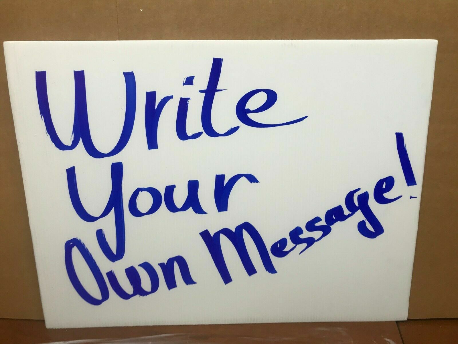 50 White Blank Signs 18″ x 24″ x4 mm corrugated plastic, bundles of 50 pieces